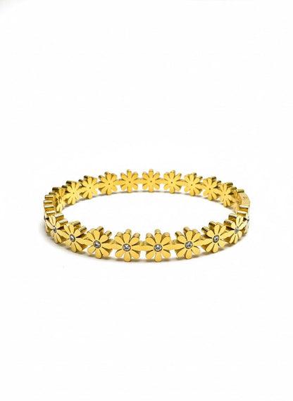Golden Flora Bangle