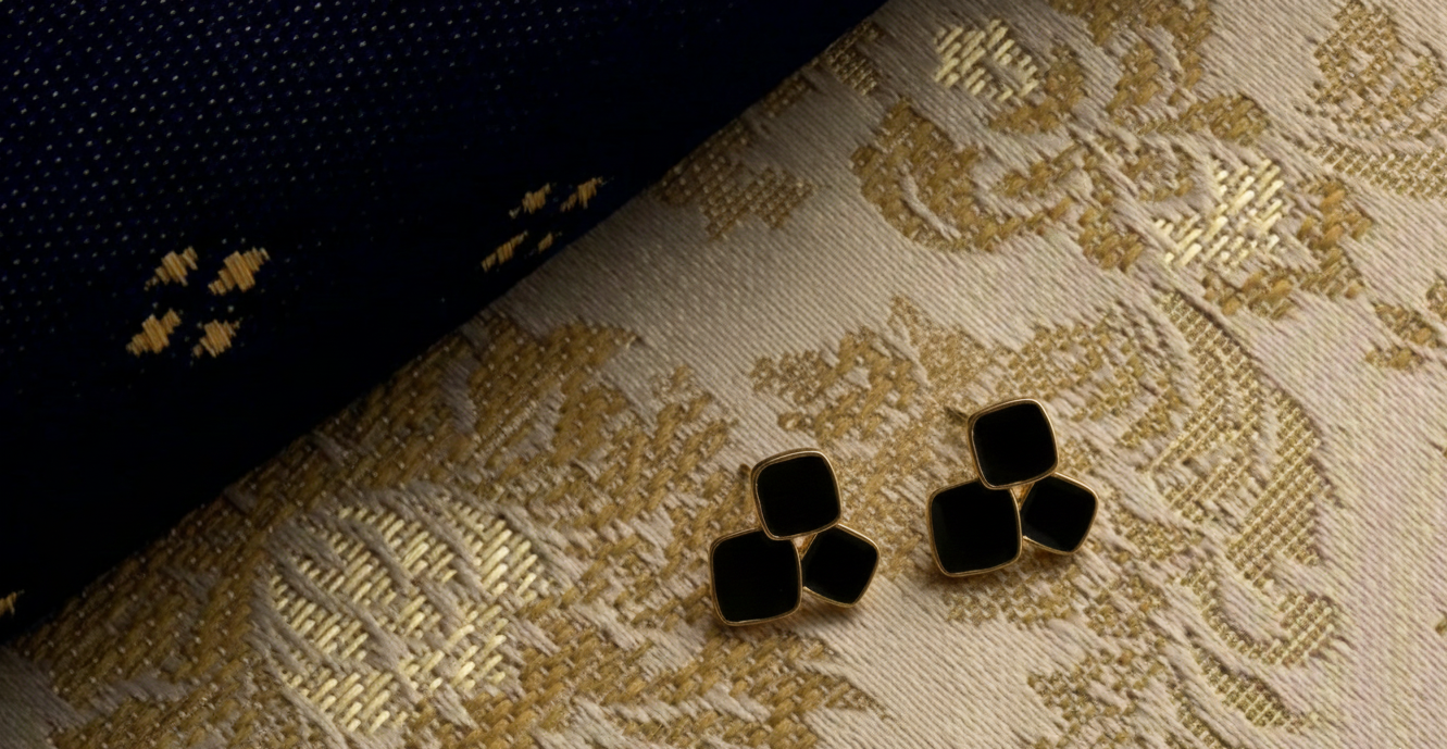 The Trinity Baguette Studs