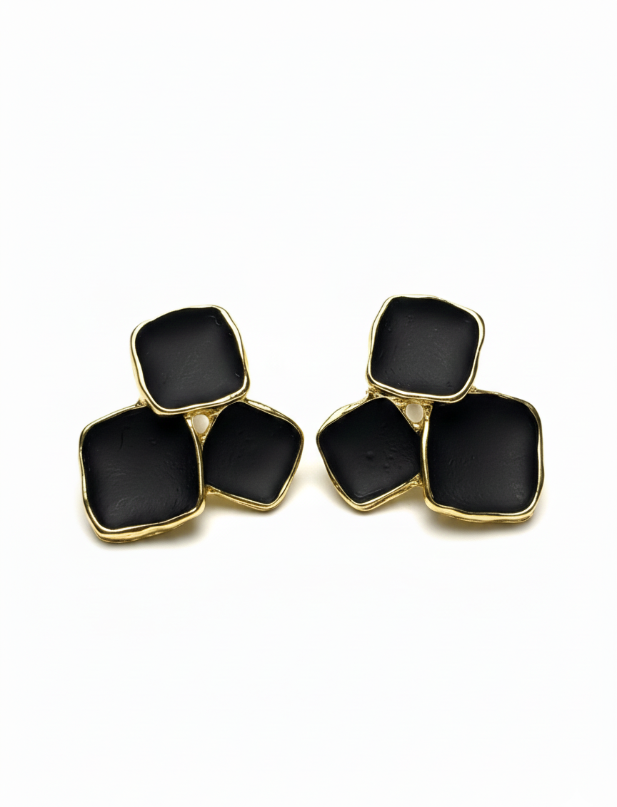 The Trinity Baguette Studs