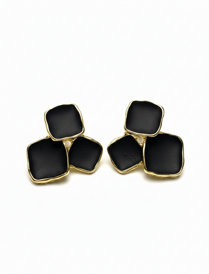 The Trinity Baguette Studs