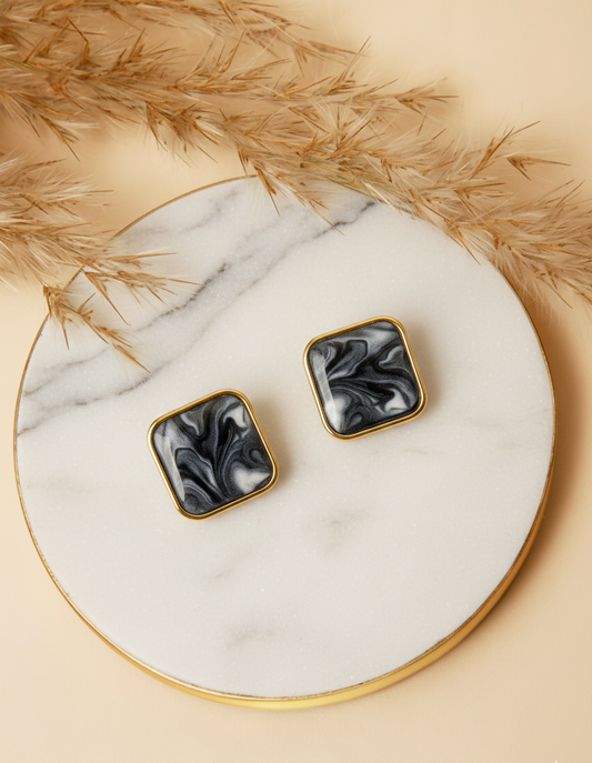 Monaco Marble Studs