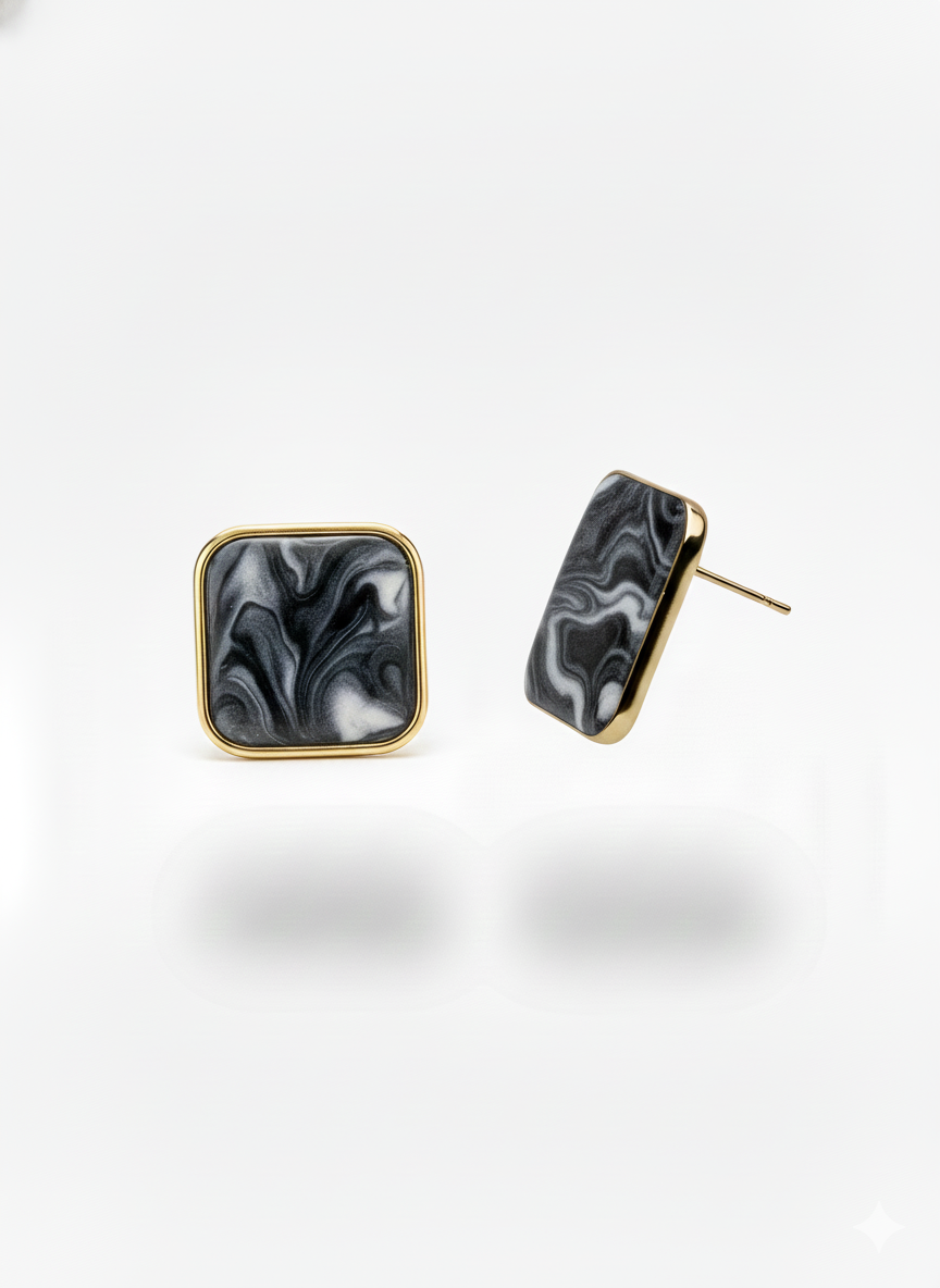 Monaco Marble Studs