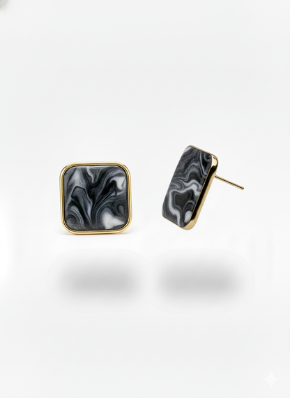 Monaco Marble Studs