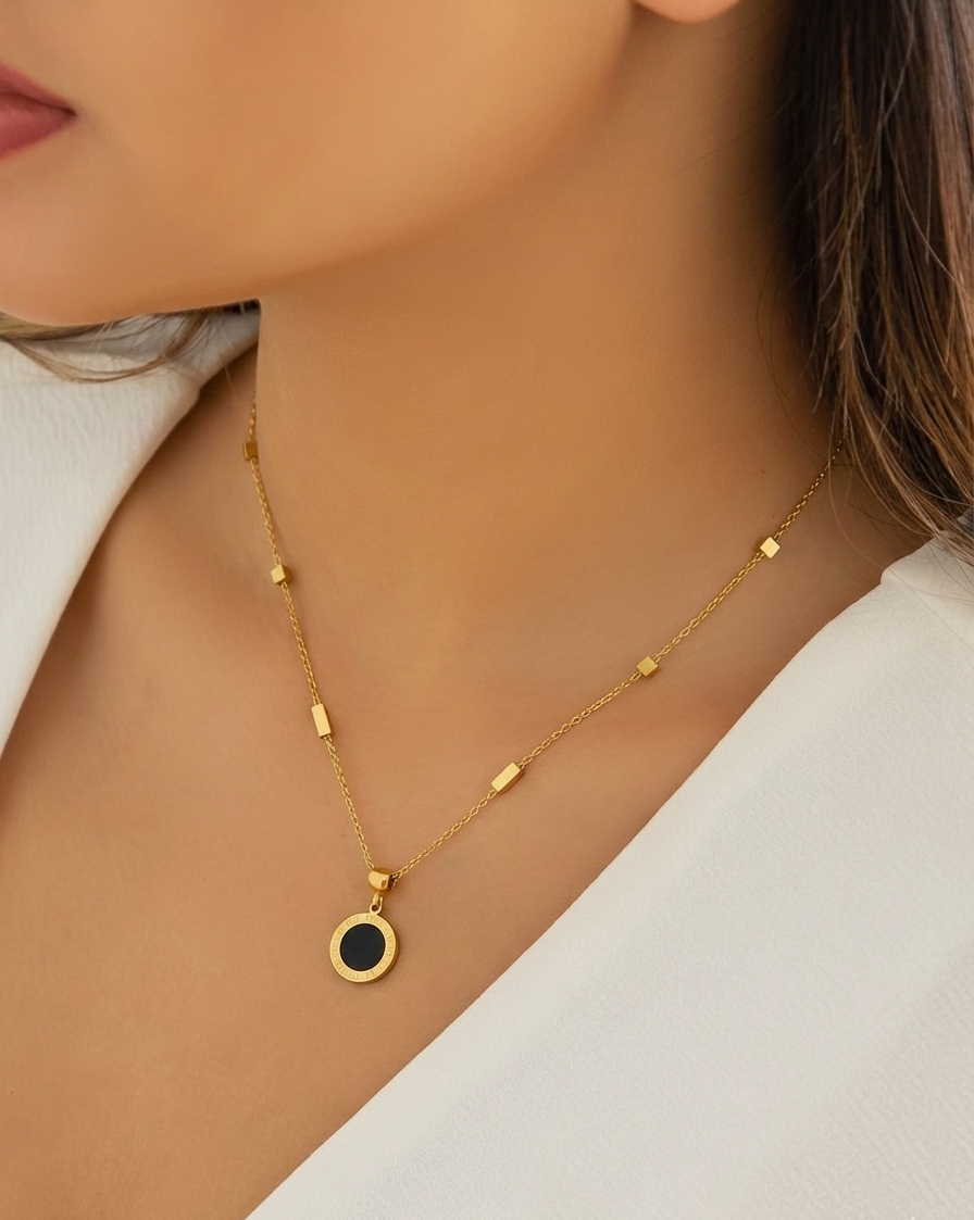 The Midnight Roman Classic Gold Pendant