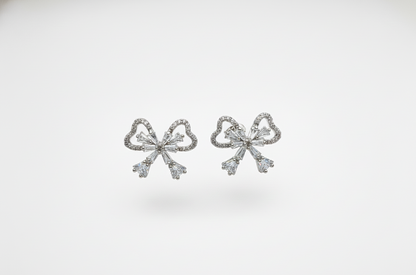The Crystal Ribbon Studs