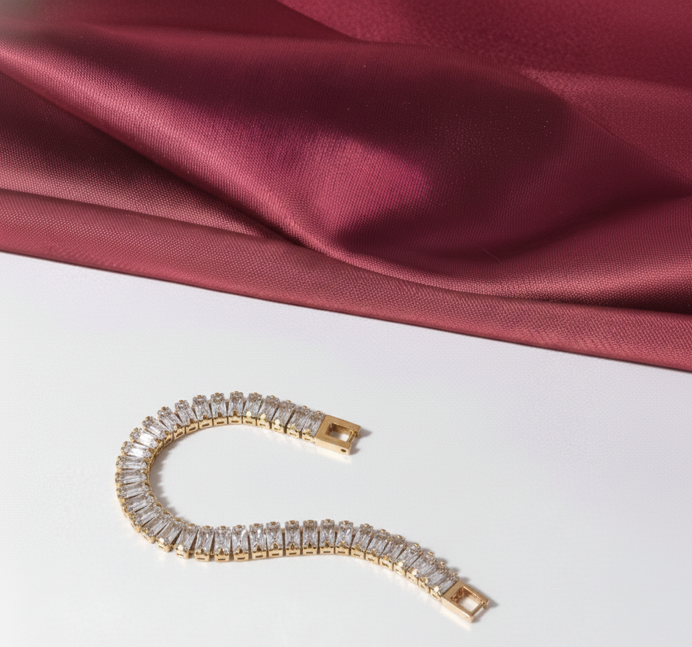The Gilded Tennis Bracelet (17cm)