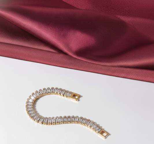 The Gilded Tennis Bracelet (17cm)
