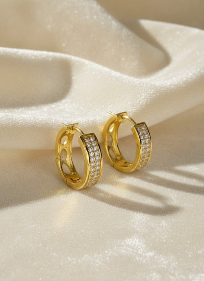 The Empress Gilded Hoops