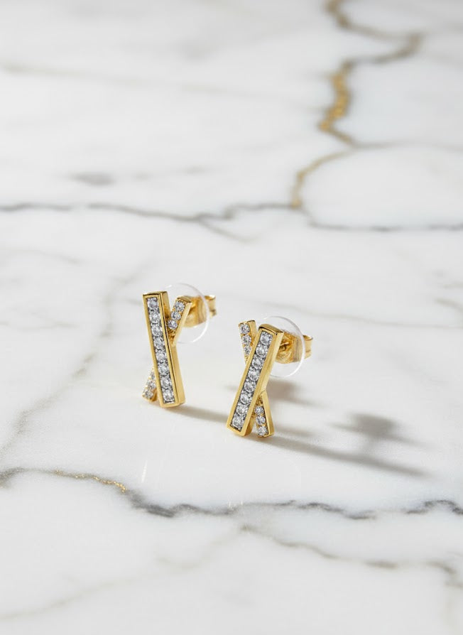 The Empress Cross Studs