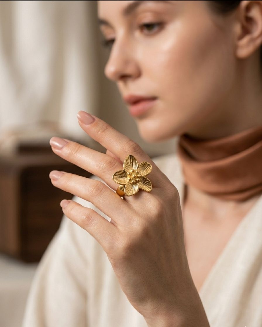 GOLDEN DAISY RING
